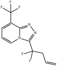 3-(1,1-DIFLUORO-3-BUTENYL)-8-(TRIFLUOROMETHYL)[1,2,4]TRIAZOLO[4,3-A]PYRIDINE 结构式
