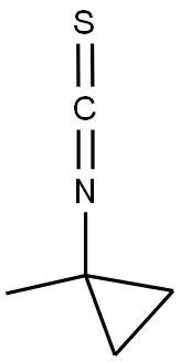 1-METHYLCYCLOPROPYL ISOTHIOCYANATE 结构式