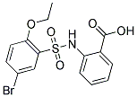 2-(5-BROMO-2-ETHOXY-BENZENESULFONYLAMINO)-BENZOIC ACID 结构式