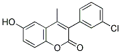 3(3'-CHLOROPHENYL)-6-HYDROXY-4-METHYLCOUMARIN 结构式