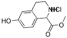 (+/-)-7-HYDROXY-1,2,3,4-TETRAHYDRO-3-ISOQUINOLINE-4-CARBOXYLIC ACID METHYL ESTER, HCL 结构式