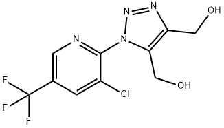 [1-[3-CHLORO-5-(TRIFLUOROMETHYL)-2-PYRIDINYL]-4-(HYDROXYMETHYL)-1H-1,2,3-TRIAZOL-5-YL]METHANOL 结构式