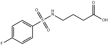 4-(4-氟-苯磺酰基氨基)-丁酸 结构式