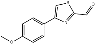 4-(4-甲氧苯基)-2-甲酰基噻唑 结构式