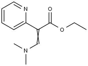 Ethyl (Z)-3-(dimethylamino)-2-(2-pyridinyl)-2-propenoate 结构式