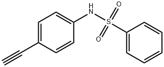 N-(4-乙炔基苯基)苯磺酰胺 结构式
