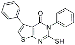 2-MERCAPTO-3,5-DIPHENYL-3H-THIENO[2,3-D]PYRIMIDIN-4-ONE 结构式