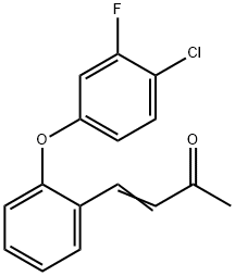 4-[2-(4-CHLORO-3-FLUOROPHENOXY)PHENYL]-3-BUTEN-2-ONE 结构式