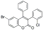 6-BROMO-3(2'-CHLOROPHENYL)-4-PHENYLCOUMARIN 结构式