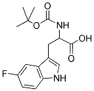 BOC-5-FLUORO-DL-TRYPTOPHAN 结构式