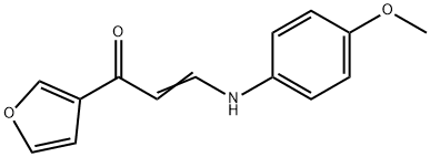 (E)-1-(3-FURYL)-3-(4-METHOXYANILINO)-2-PROPEN-1-ONE 结构式