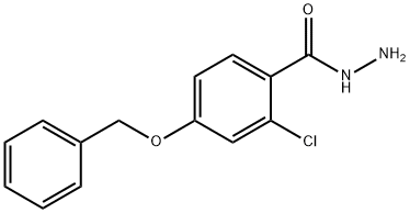 4-(BENZYLOXY)-2-CHLOROBENZENECARBOHYDRAZIDE 结构式