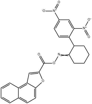 2-[(([2-(2,4-DINITROPHENYL)CYCLOHEXYLIDEN]AMINO)OXY)CARBONYL]NAPHTHO[2,1-B]FURAN 结构式