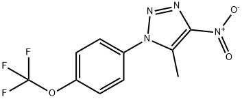 4-(5-METHYL-4-NITRO-1H-1,2,3-TRIAZOL-1-YL)PHENYL TRIFLUOROMETHYL ETHER 结构式