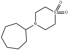 4-CYCLOHEPTYL-1LAMBDA6,4-THIAZINANE-1,1-DIONE 结构式
