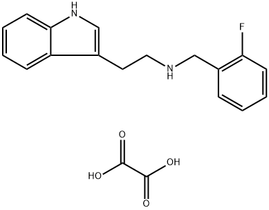 (2-FLUORO-BENZYL)-[2-(1H-INDOL-3-YL)-ETHYL]-AMINE OXALATE 结构式