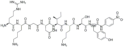 H-ARG-LYS-GLY-ASP-ILE-LYS-SER-TYR-PNA 结构式