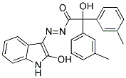 (E)-2-HYDROXY-1-((2-HYDROXY-1H-INDOL-3-YL)DIAZENYL)-2,2-DIM-TOLYLETHANONE 结构式