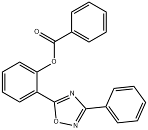 2-(3-PHENYL-1,2,4-OXADIAZOL-5-YL)PHENYL BENZOATE 结构式