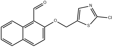 2-[(2-CHLORO-1,3-THIAZOL-5-YL)METHOXY]-1-NAPHTHALDEHYDE 结构式
