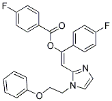 (E)-1-(4-FLUOROPHENYL)-2-(1-(2-PHENOXYETHYL)-1H-IMIDAZOL-2-YL)VINYL 4-FLUOROBENZOATE 结构式