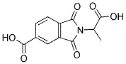 2-(1-CARBOXY-ETHYL)-1,3-DIOXO-2,3-DIHYDRO-1H-ISOINDOLE-5-CARBOXYLIC ACID 结构式