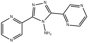 3,5-DI(2-PYRAZINYL)-4H-1,2,4-TRIAZOL-4-AMINE 结构式