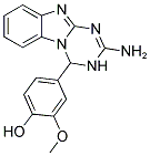 4-(2-AMINO-3,4-DIHYDRO[1,3,5]TRIAZINO[1,2-A]BENZIMIDAZOL-4-YL)-2-METHOXYPHENOL 结构式