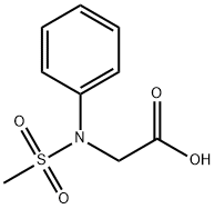 2-(甲基磺酰基-苯基-氨基)乙酸 结构式