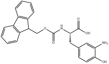 FMOC-3-AMINO-L-TYROSINE 结构式