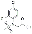 2-[(2,4-二氯苯基)-甲基磺酰基-氨基]乙酸 结构式