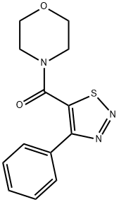 MORPHOLINO(4-PHENYL-1,2,3-THIADIAZOL-5-YL)METHANONE 结构式