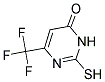 2-MERCAPTO-6-TRIFLUOROMETHYL-3H-PYRIMIDIN-4-ONE 结构式