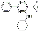 N-CYCLOHEXYL-3-PHENYL-6-(TRIFLUOROMETHYL)-1,2,4-TRIAZIN-5-AMINE 结构式