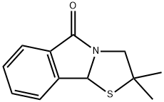 2,2-DIMETHYL-2,3-DIHYDRO[1,3]THIAZOLO[2,3-A]ISOINDOL-5(9BH)-ONE 结构式
