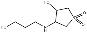 4-(3-HYDROXY-PROPYLAMINO)-1,1-DIOXO-TETRAHYDRO-1LAMBDA*6*-THIOPHEN-3-OL 结构式