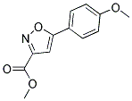 5-(4-甲氧基苯基)异恶唑-3-羧酸甲酯 结构式