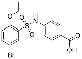 4-(5-BROMO-2-ETHOXY-BENZENESULFONYLAMINO)-BENZOIC ACID 结构式