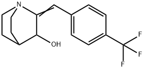 (Z)-2-(4-(三氟甲基)亚苄基)奎宁环素-3-醇 结构式