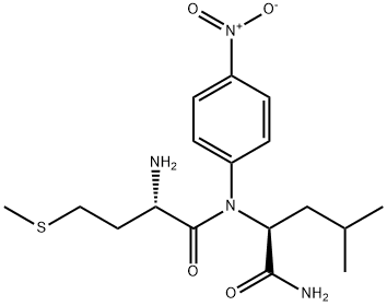 H-MET-LEU-PNA 结构式