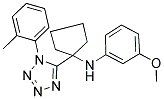N-(3-METHOXYPHENYL)-N-{1-[1-(2-METHYLPHENYL)-1H-TETRAZOL-5-YL]CYCLOPENTYL}AMINE 结构式