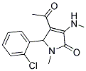 4-ACETYL-5-(2-CHLOROPHENYL)-1-METHYL-3-(METHYLAMINO)-1,5-DIHYDRO-2H-PYRROL-2-ONE 结构式