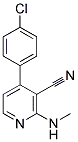 4-(4-CHLOROPHENYL)-2-(METHYLAMINO)NICOTINONITRILE 结构式