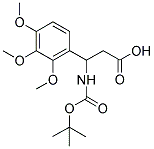 3-TERT-BUTOXYCARBONYLAMINO-3-(2,3,4-TRIMETHOXY-PHENYL)-PROPIONIC ACID 结构式