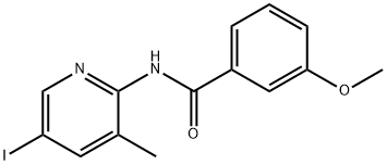 N-(5-IODO-3-METHYL-2-PYRIDINYL)-3-METHOXYBENZENECARBOXAMIDE 结构式