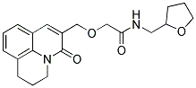 2-[(2,3-DIHYDRO-5-OXO-(1H,5H)-BENZO[IJ]QUINOLIZIN-6-YL)METHOXY]-N-TETRAHYDROFURFURYLACETAMIDE 结构式