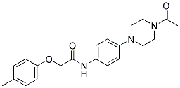 N-(4-(4-ACETYLPIPERAZIN-1-YL)PHENYL)-2-(P-TOLYLOXY)ACETAMIDE 结构式