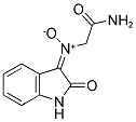 2-[(E)-OXIDO(2-OXO-1,2-DIHYDRO-3H-INDOL-3-YLIDENE)AMINO]ACETAMIDE 结构式