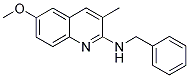 2-BENZYLAMINO-6-METHOXY-3-METHYLQUINOLINE 结构式