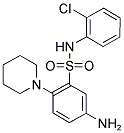 5-AMINO-N-(2-CHLORO-PHENYL)-2-PIPERIDIN-1-YL-BENZENESULFONAMIDE 结构式